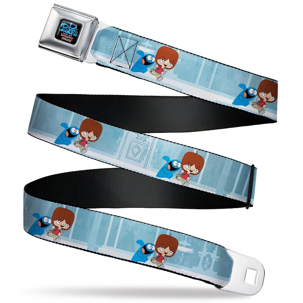 2390 Warner Bros. Animation Belt, Seatbelt Buckle Belt, Fosters Home
